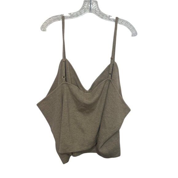 The Drop Catalina Bralette Knit Crop Top Womens 5x Heather Sand New - Picture 2 of 9